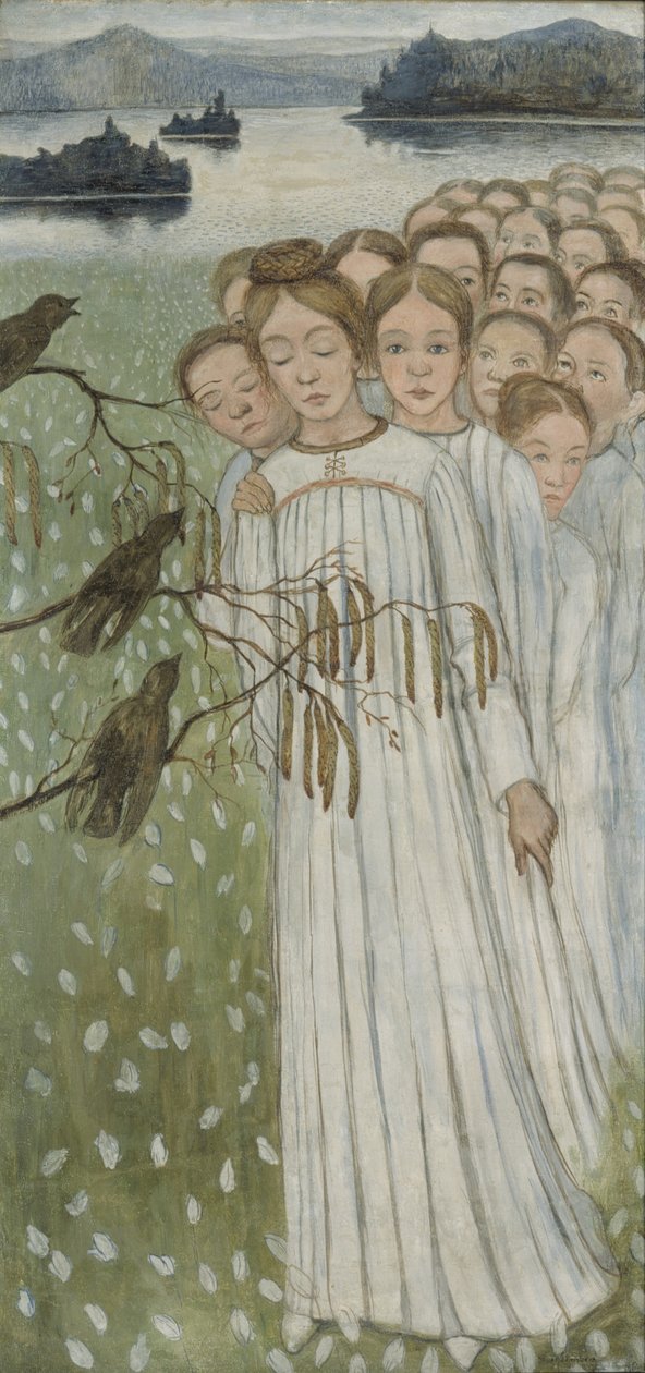 Népdal Népdal, 1894 alkotó: Hugo Simberg