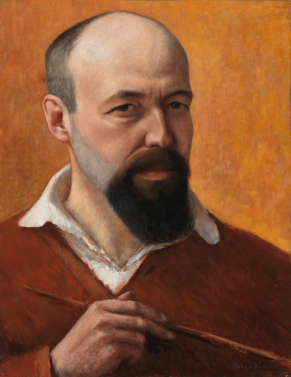 Önarckép, 1914. alkotó: Hugo Simberg