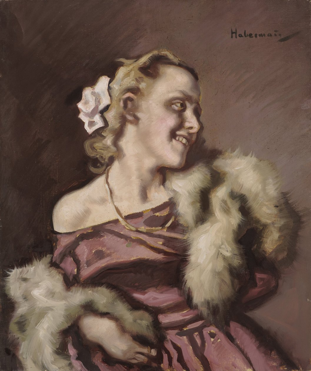 női portré alkotó: Hugo von Habermann