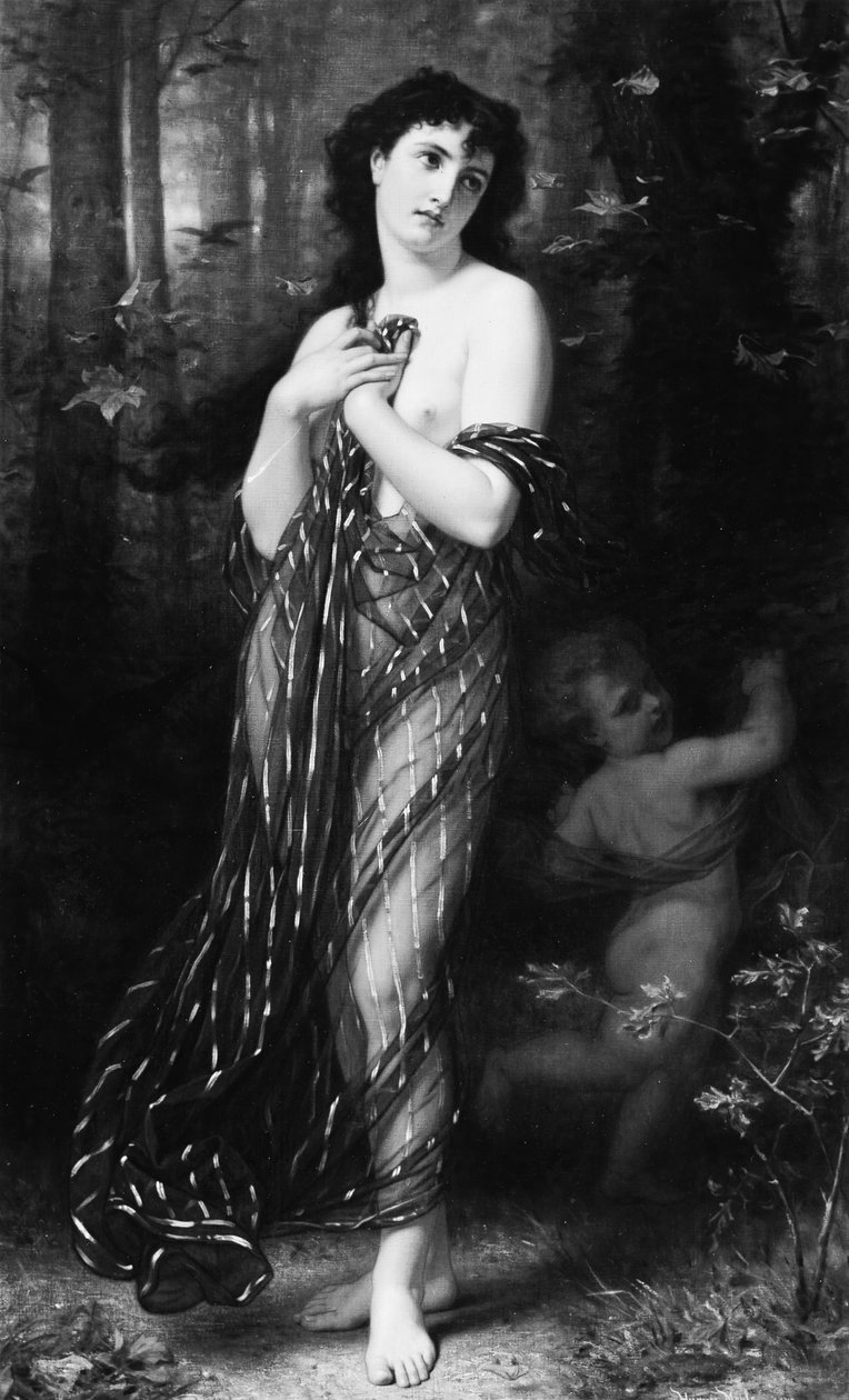 Lehulló levelek, Az ősz allegóriája, 1872. alkotó: Hugues Merle