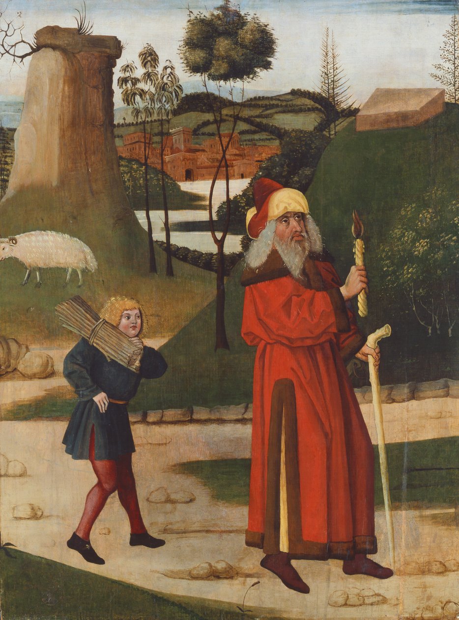 Izsák feláldozása, 1490-1500 alkotó: Hungarian School