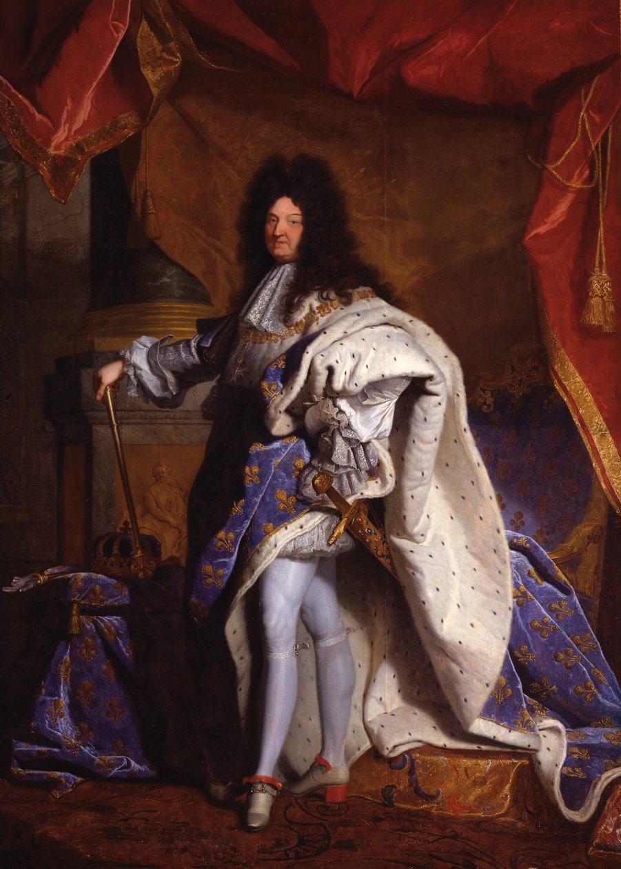 Lajos, francia király (1638-1715) alkotó: Hyacinthe Francois Rigaud