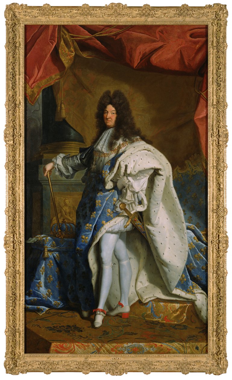 XIV. Lajos portréja, 1701 körül alkotó: Hyacinthe Francois Rigaud