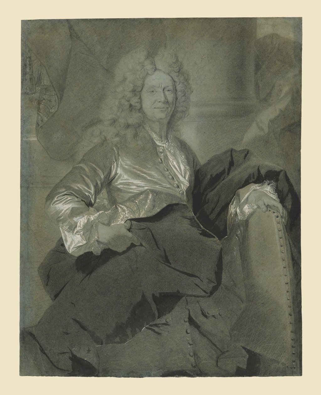 Egy férfi portréja alkotó: Hyacinthe Rigaud
