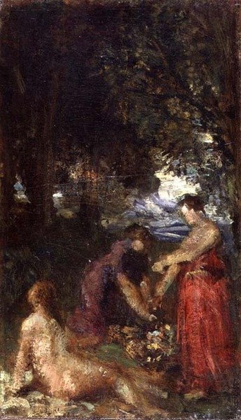Fürdőzők (olaj, vászon) alkotó: Ignace Henri Jean Fantin Latour