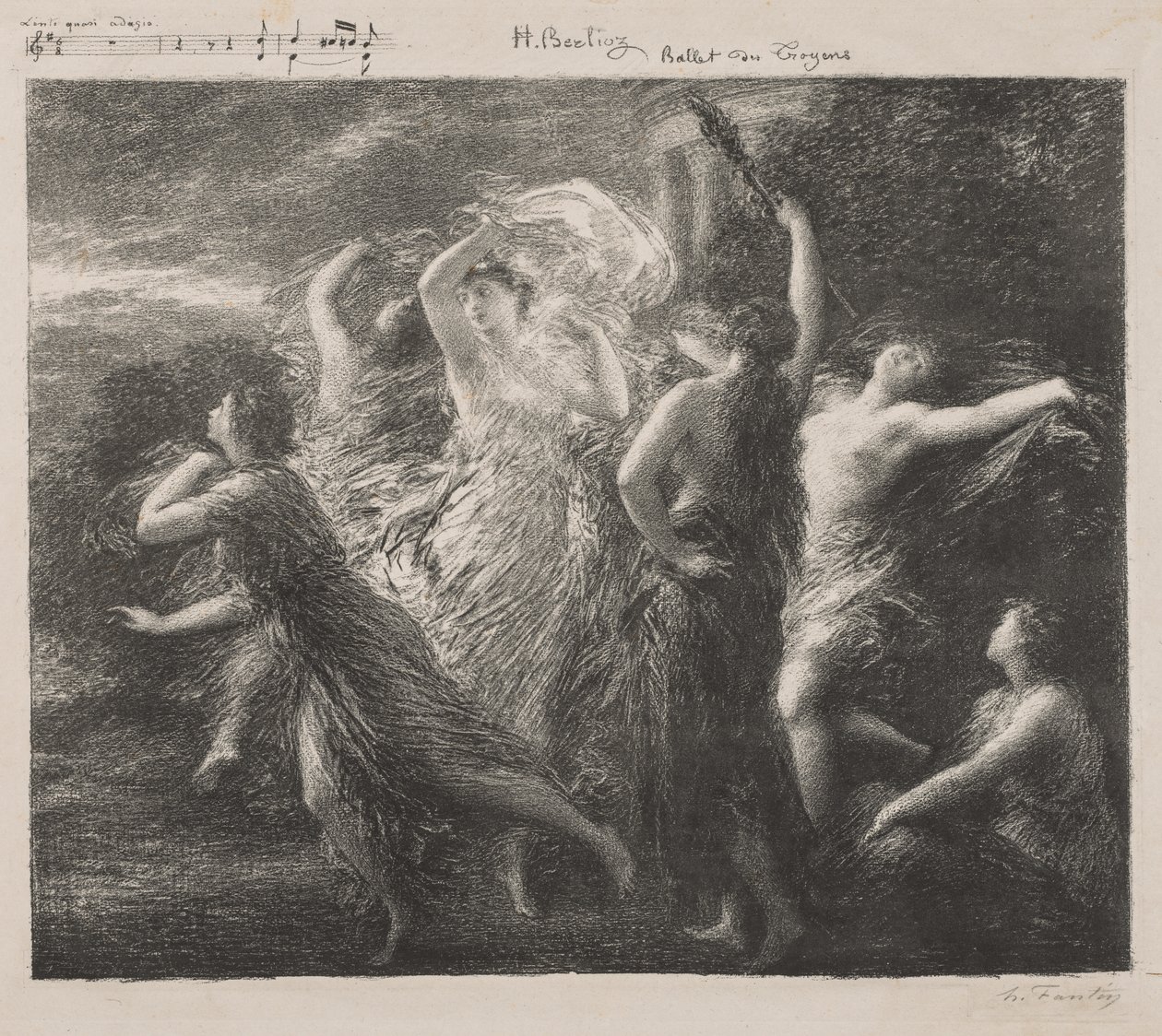 Ballet du Troyons, 1893. alkotó: Ignace Henri Jean Fantin Latour