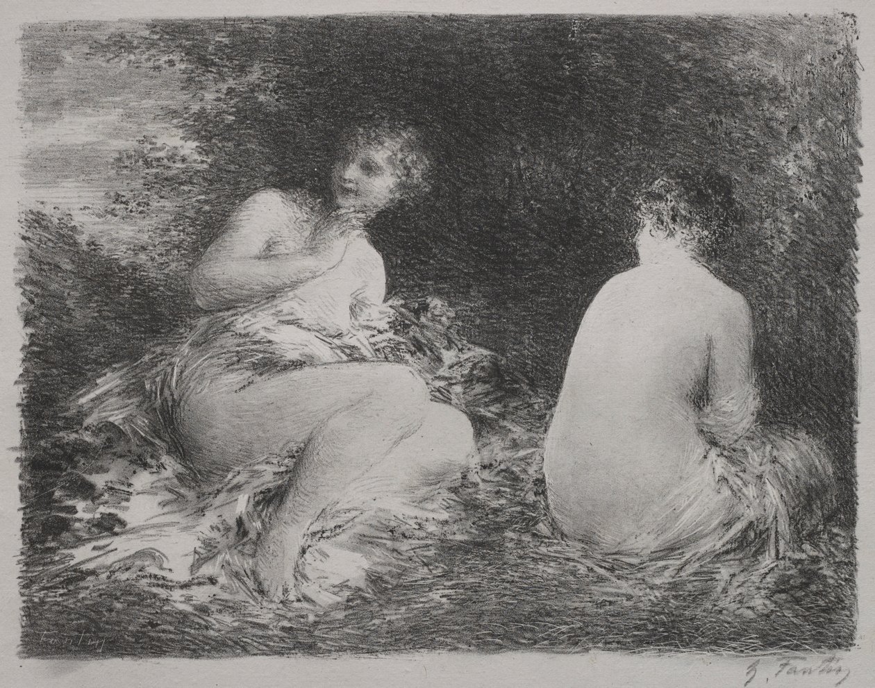 Fürdőzők, 1899. alkotó: Ignace Henri Jean Fantin Latour