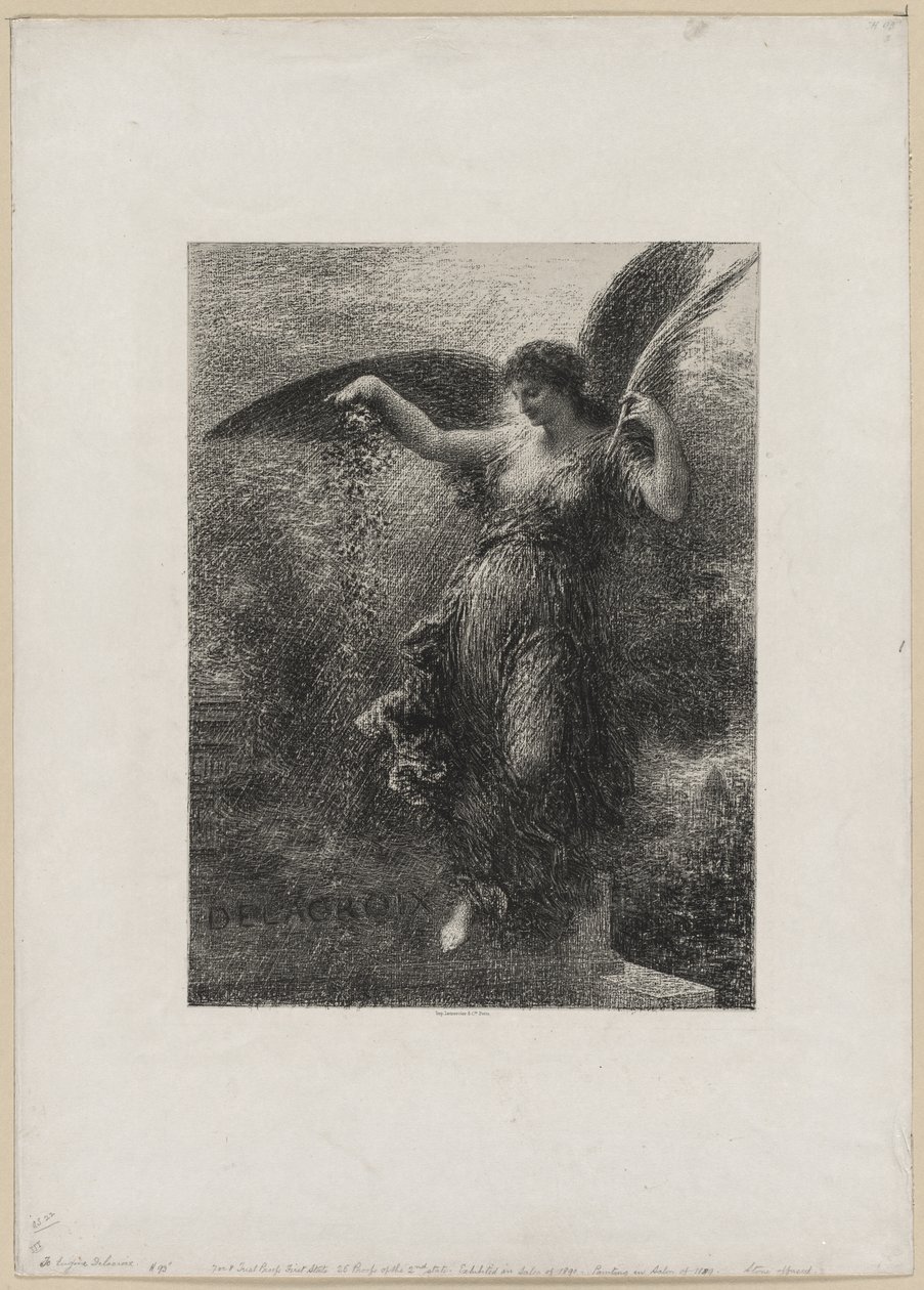 Eugene Delacroix-hoz, 1890. alkotó: Ignace Henri Jean Fantin Latour