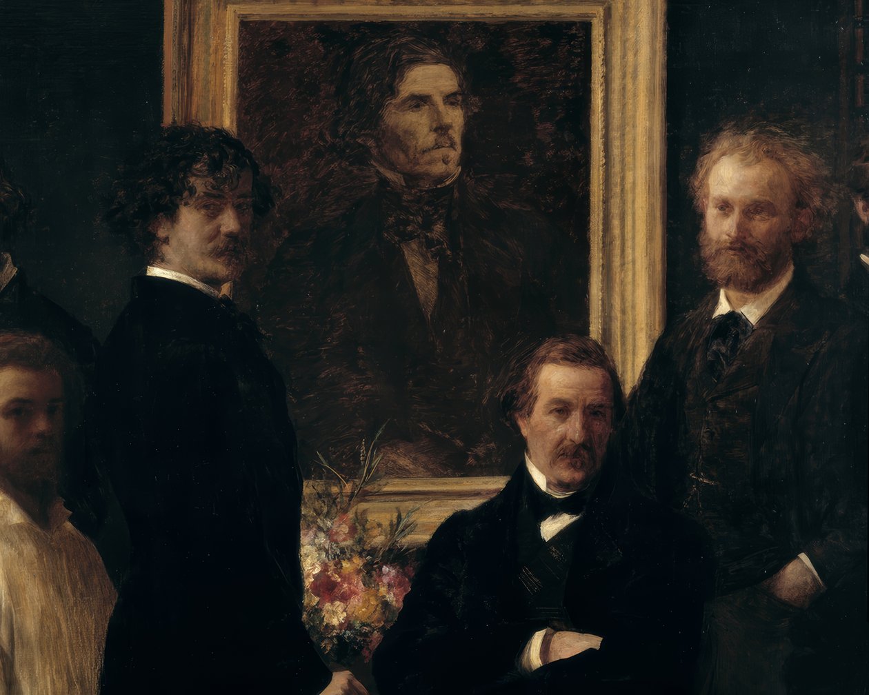 Tisztelet Delacroix előtt alkotó: Ignace Henri Jean Fantin Latour