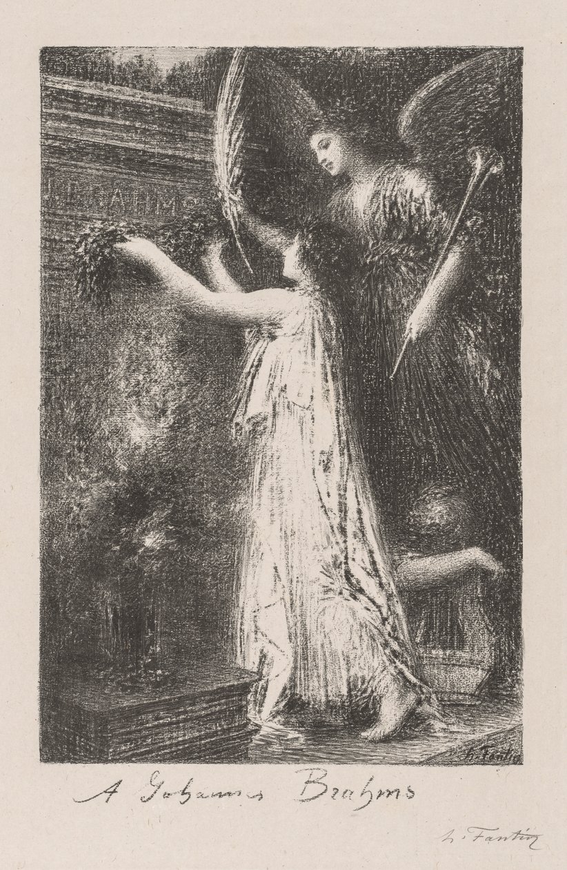 Johannes Brahmsnak, 1900. alkotó: Ignace Henri Jean Fantin Latour
