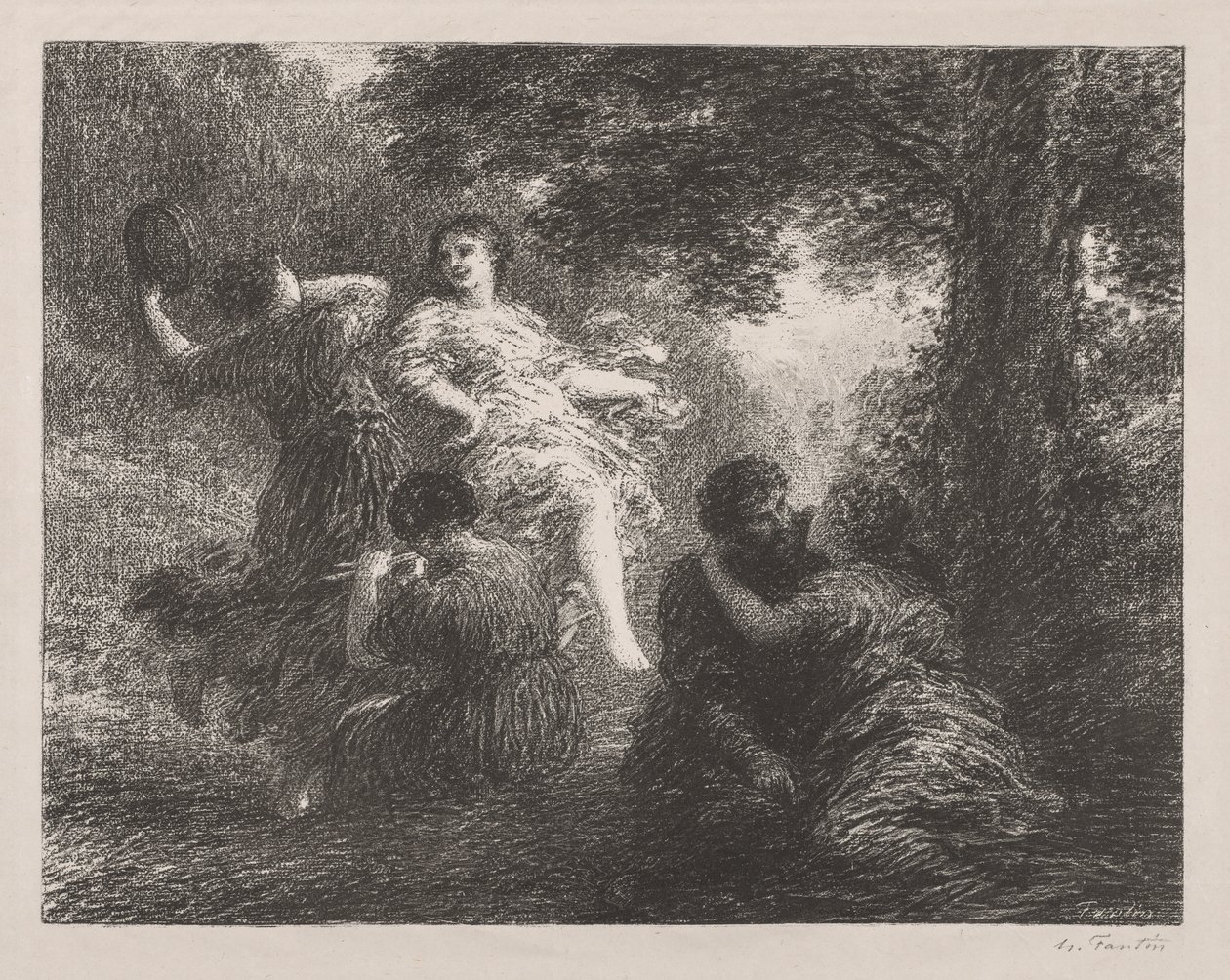 Pásztori. alkotó: Ignace Henri Jean Fantin Latour