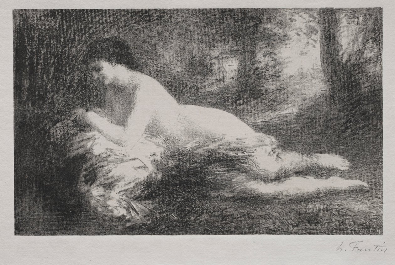 Álmodozás. alkotó: Ignace Henri Jean Fantin Latour
