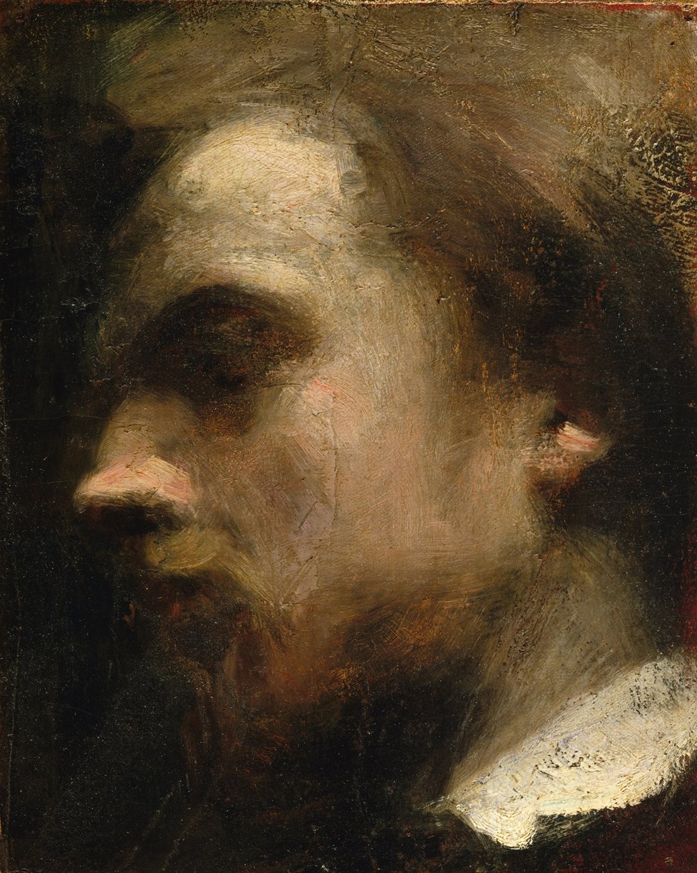 Önarckép, 1858 körül alkotó: Ignace Henri Jean Fantin Latour