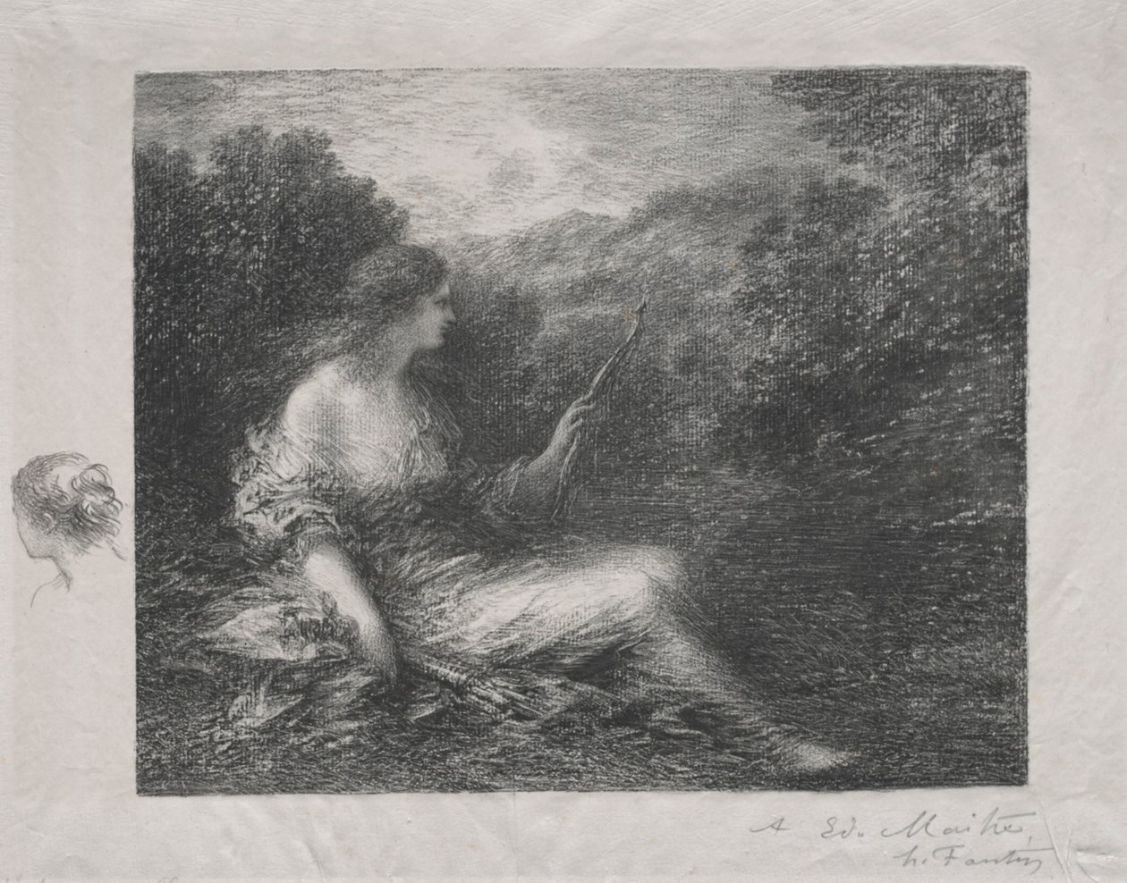 A vadásznő, 1892. alkotó: Ignace Henri Jean Fantin Latour