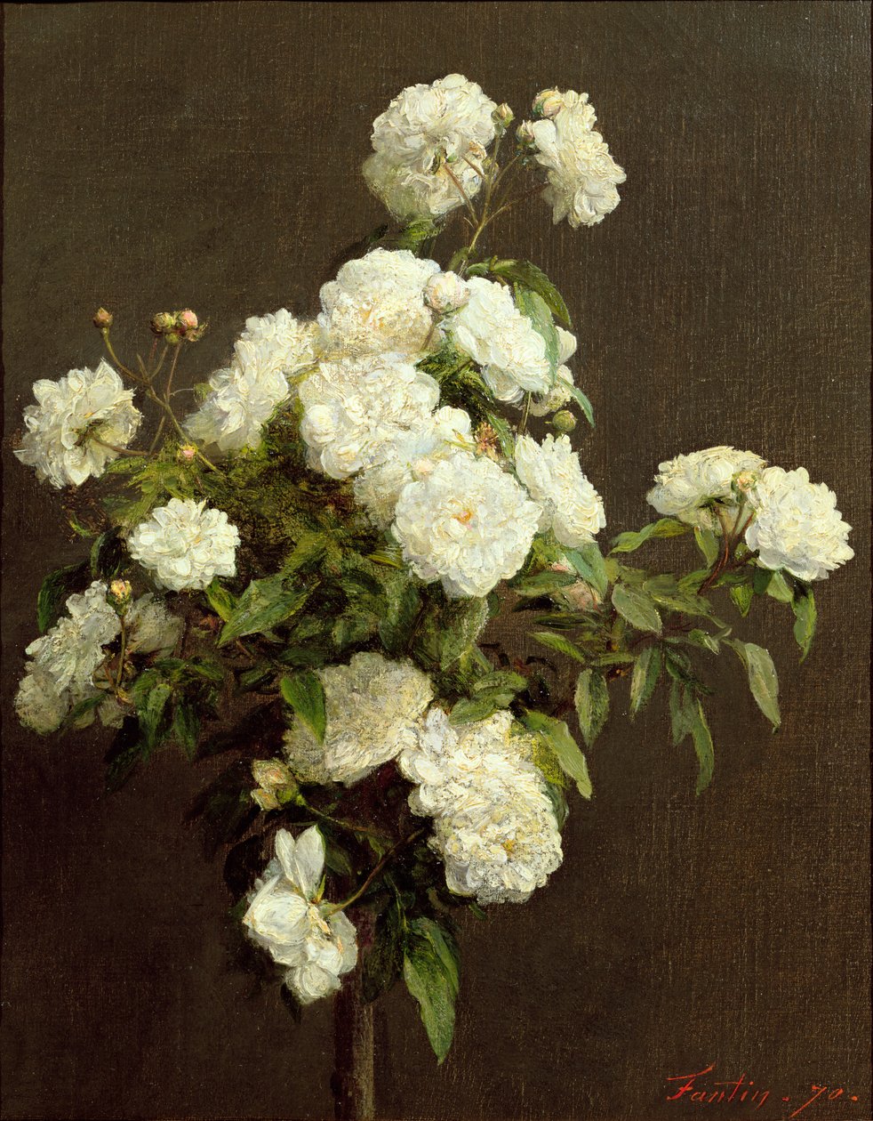 Fehér rózsák, 1870 alkotó: Ignace Henri Jean Fantin Latour