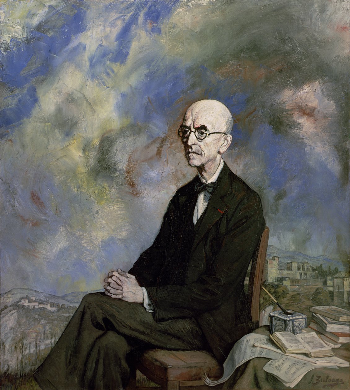 Manuel de Falla (1876-1946) portréja 1932 alkotó: Ignacio Zuloaga y Zabaleta