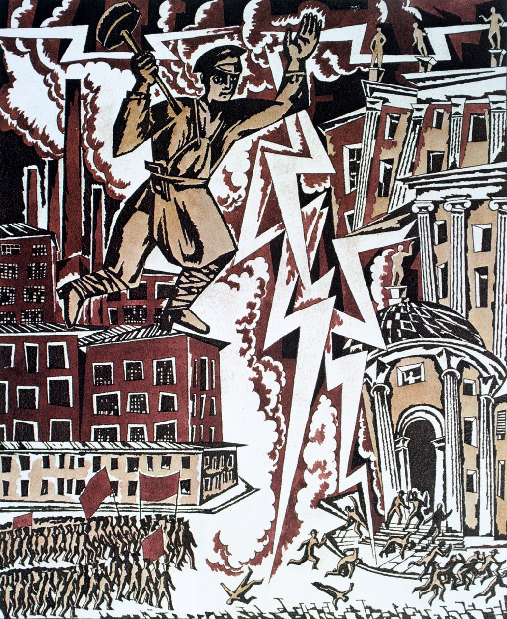 "A vörös villám", 1919. alkotó: Ignaty Nivinsky