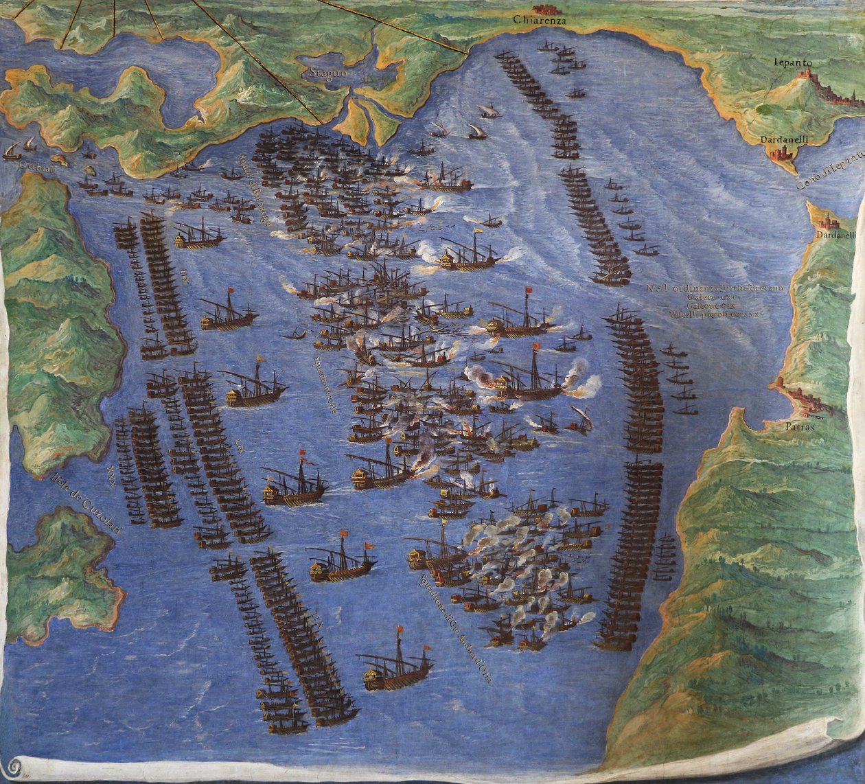 Lepantói csata (1571) alkotó: Ignazio Danti