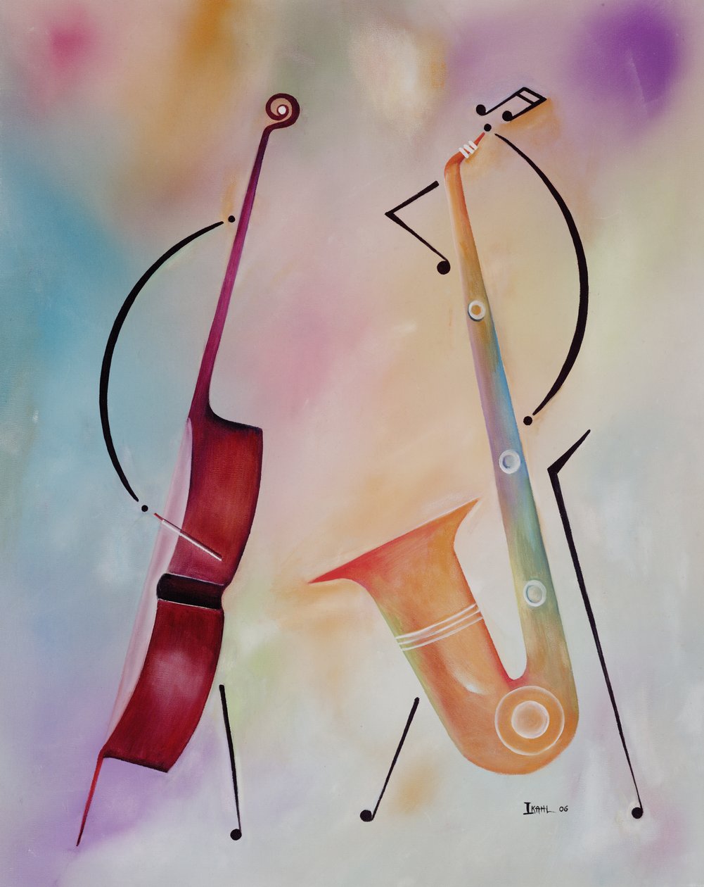 Basszus és szaxofon, 2006 alkotó: Ikahl Beckford
