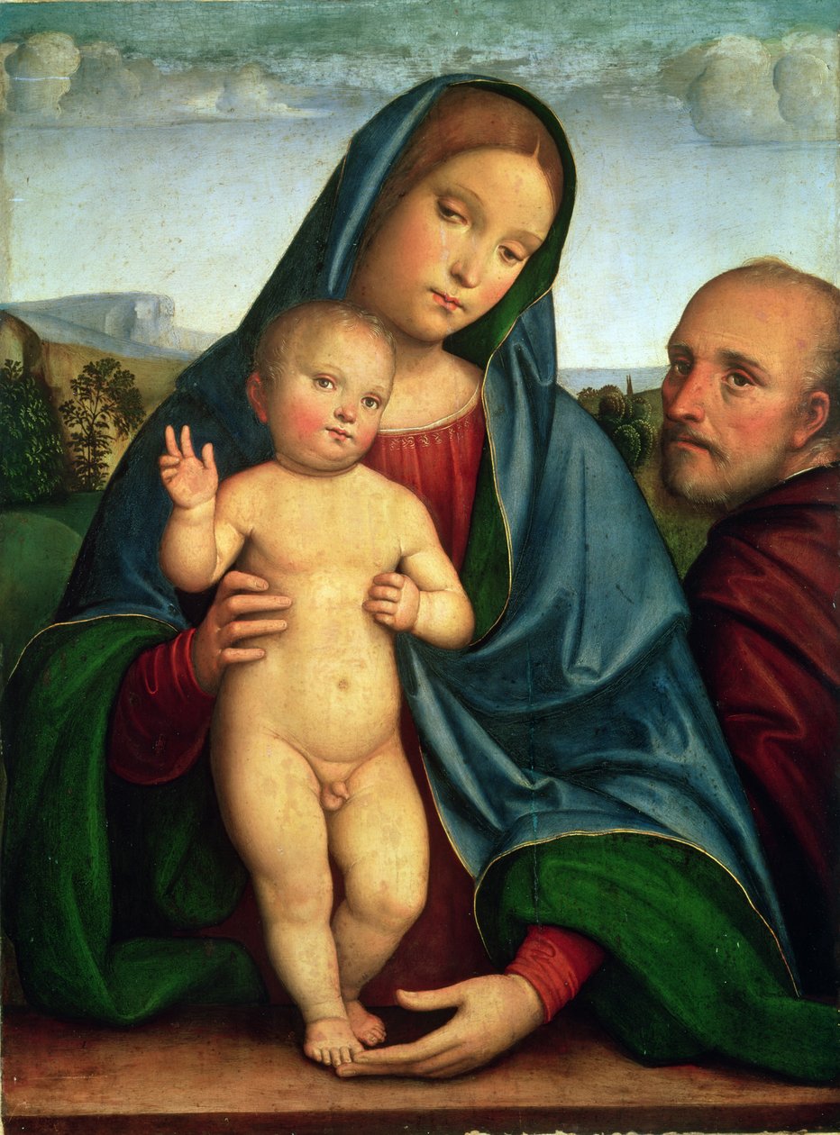 Szent Család (panel) alkotó: Il Francia