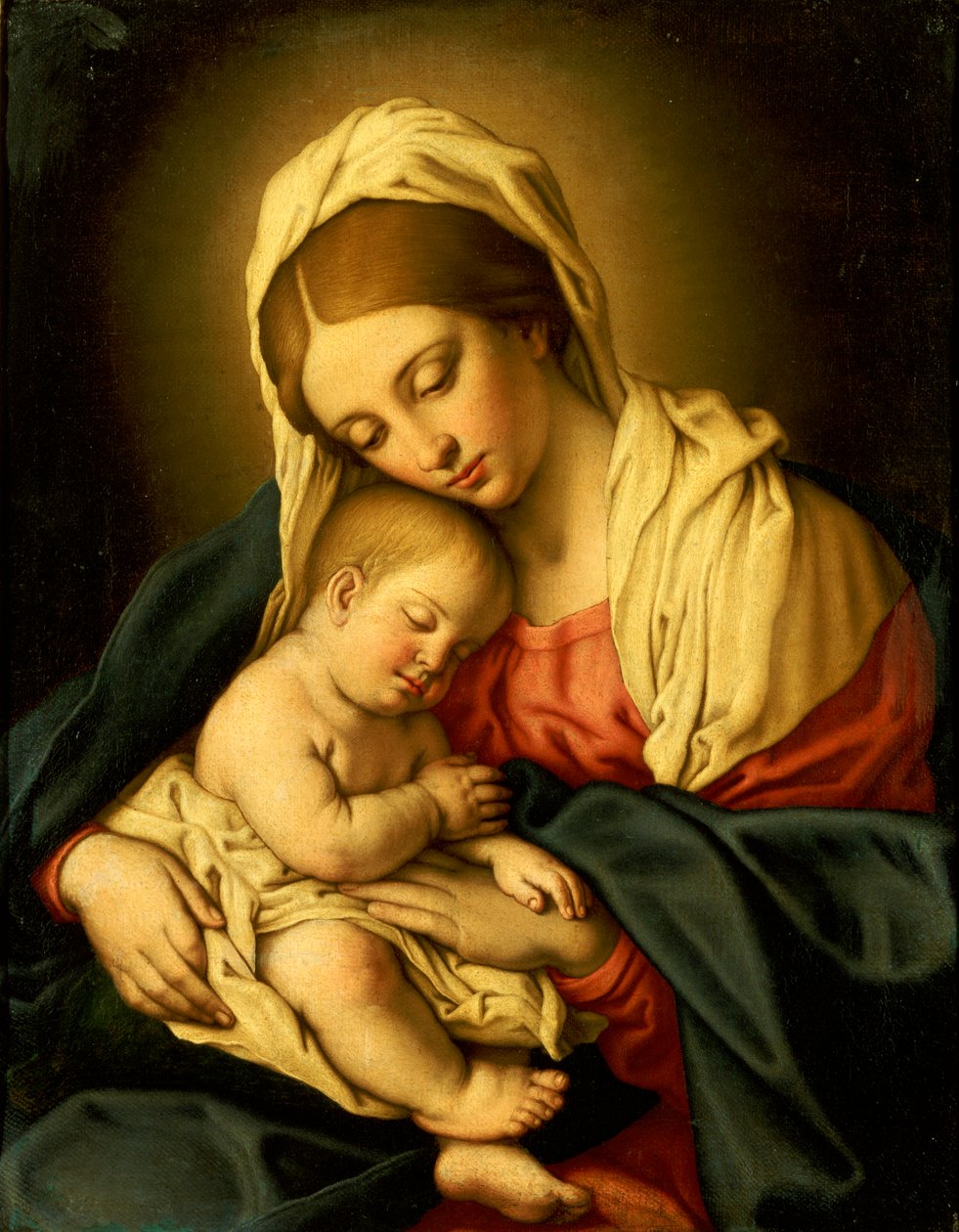 A Madonna és a gyermek alkotó: Il Sassoferrato