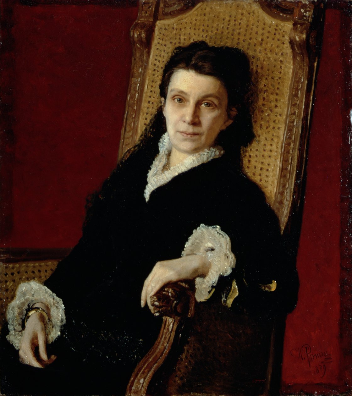 Sztaszova Poliksena Sztepanovna (1839-1918), D.V. felesége portréja. Sztaszov, 1879 alkotó: Ilya Efimovich Repin