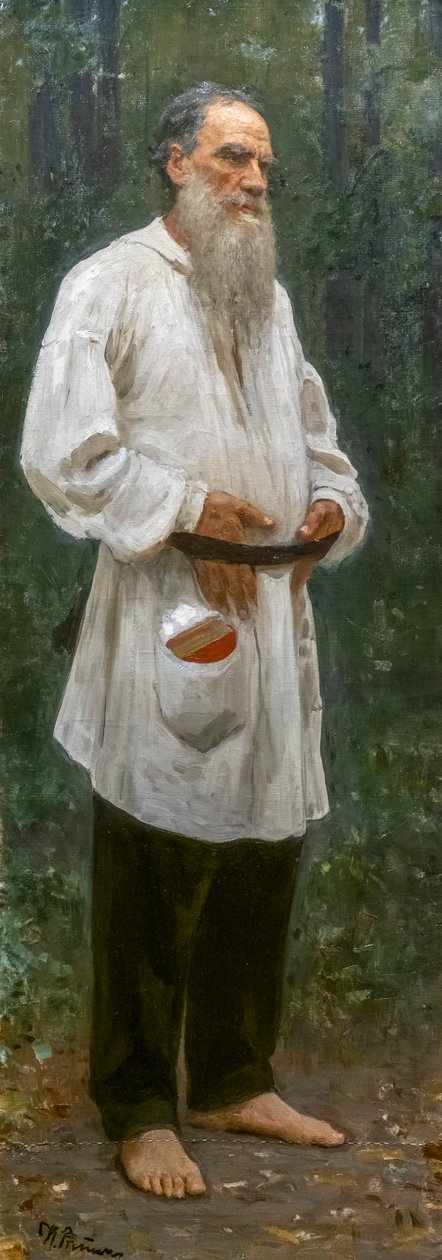 LEON TOLSZTOJ mezítláb alkotó: Ilya Efimovich Repin