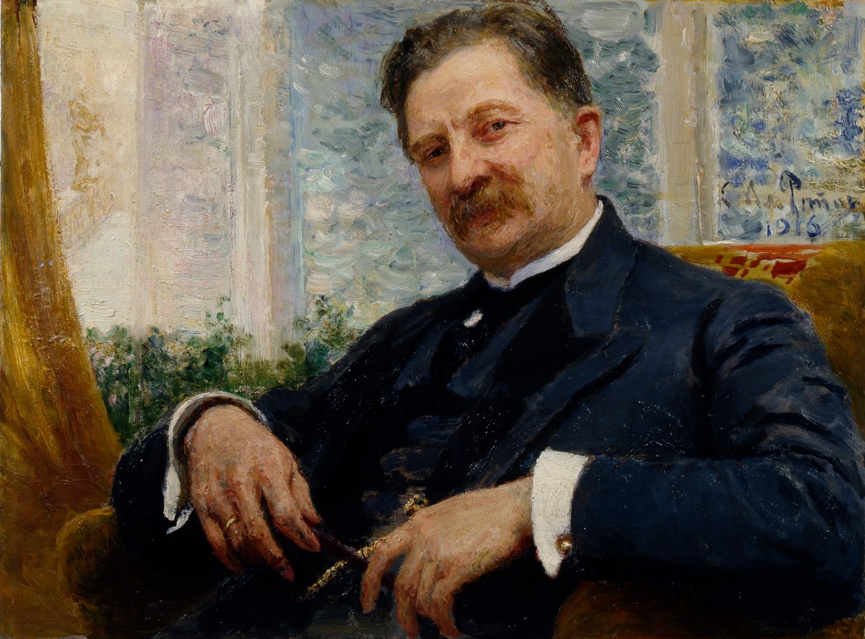 Portré Y.M. Vengerov, 1916 alkotó: Ilya Efimovich Repin