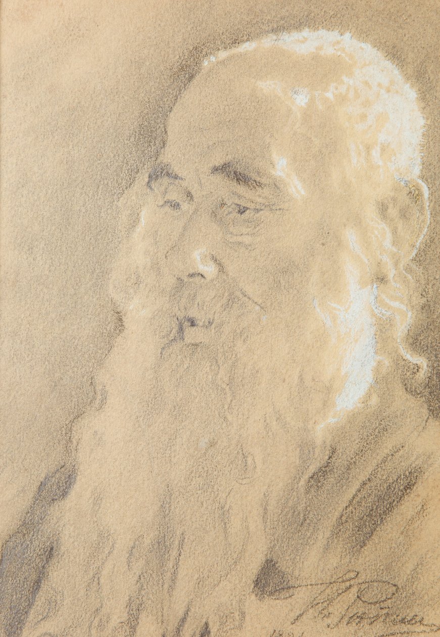 Lev Tolsztoj. Yasnaya Polyana, 1891. alkotó: Ilya Efimovich Repin