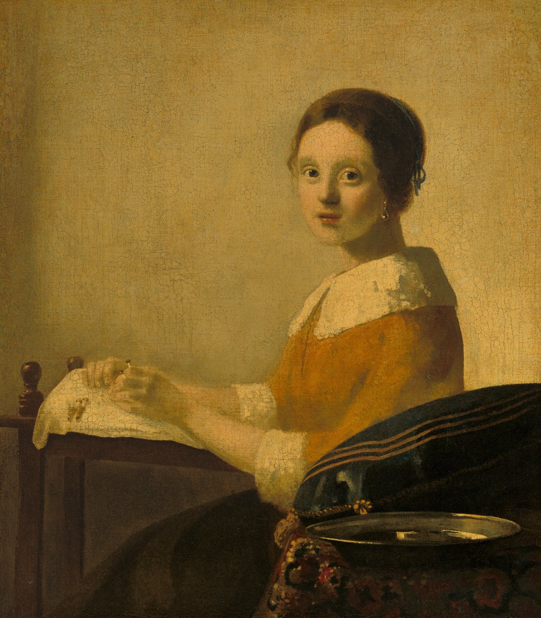 A Csipkeverő alkotó: Imitator of Johannes Vermeer