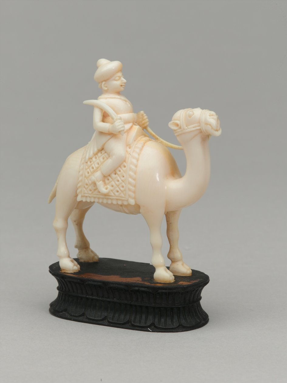 Fekete lovag, sakkfigura, India, 1820 körül alkotó: Indian School