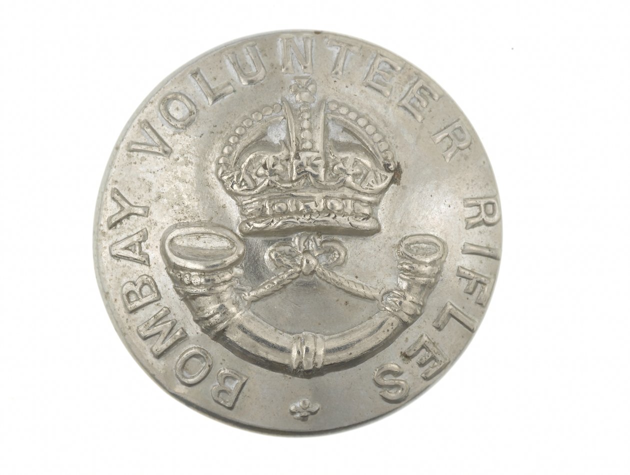 Button, Bombay önkéntes puskák, 1901-1947 alkotó: Indian School