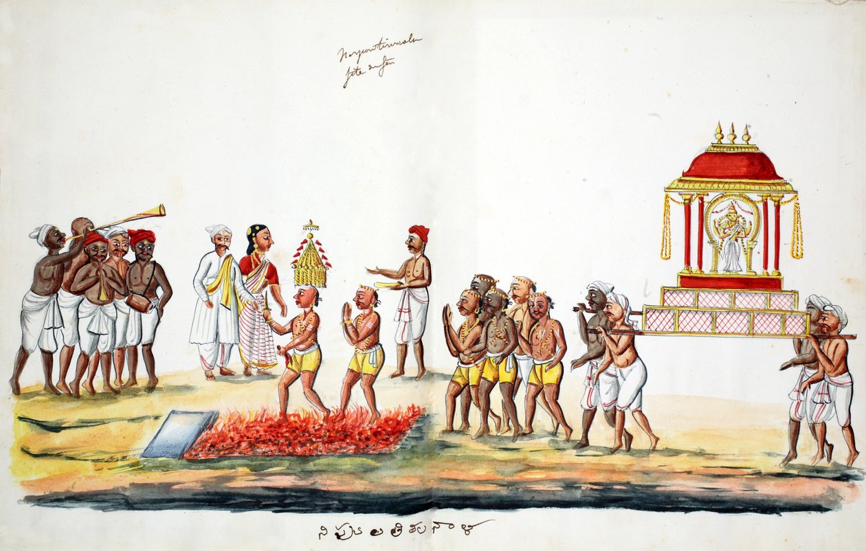 Hindu tűzoltó szertartás (wc papíron) alkotó: Indian School