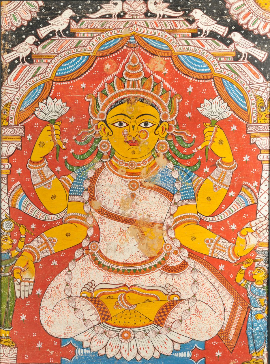Lakshmi (falfestés) alkotó: Indian School