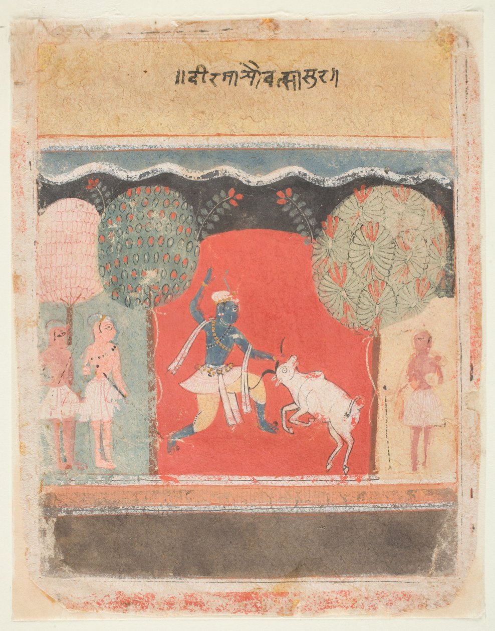 Vatsasura megölése alkotó: Indian School