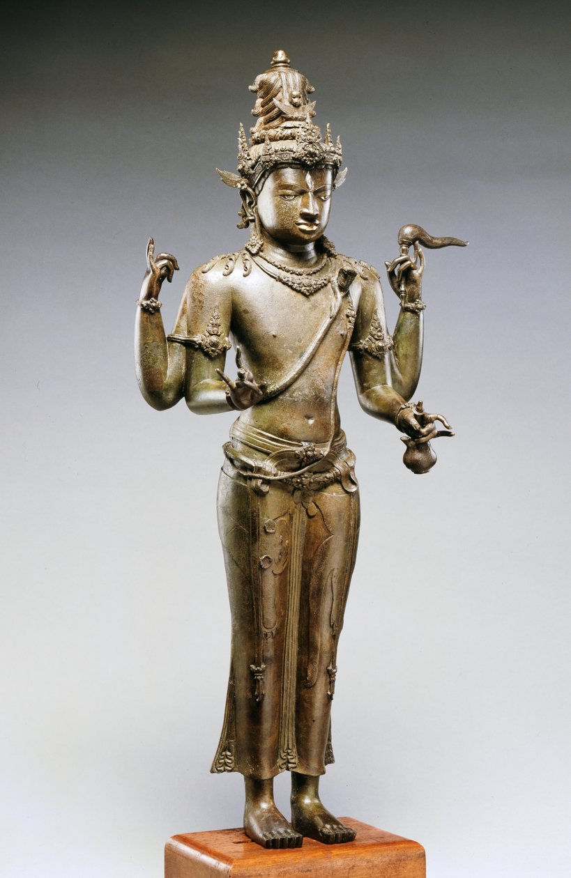 Shiva Mahadeva (bronz, arany és ezüst) alkotó: Indonesian School