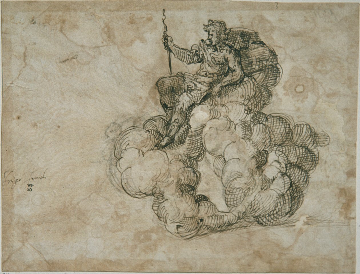 Apollo (toll és tinta papíron) alkotó: Inigo Jones