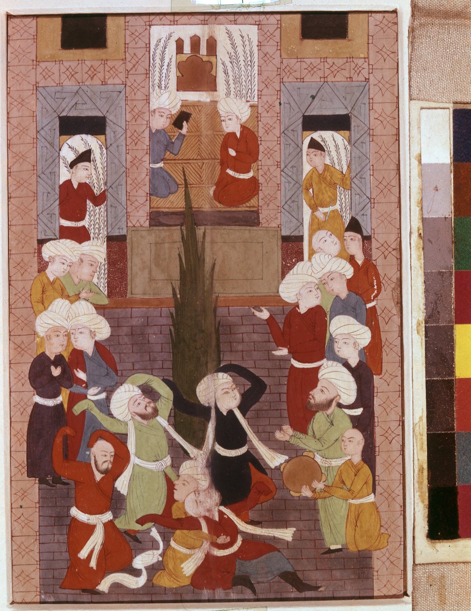 A dervis tánc alkotó: Iranian School