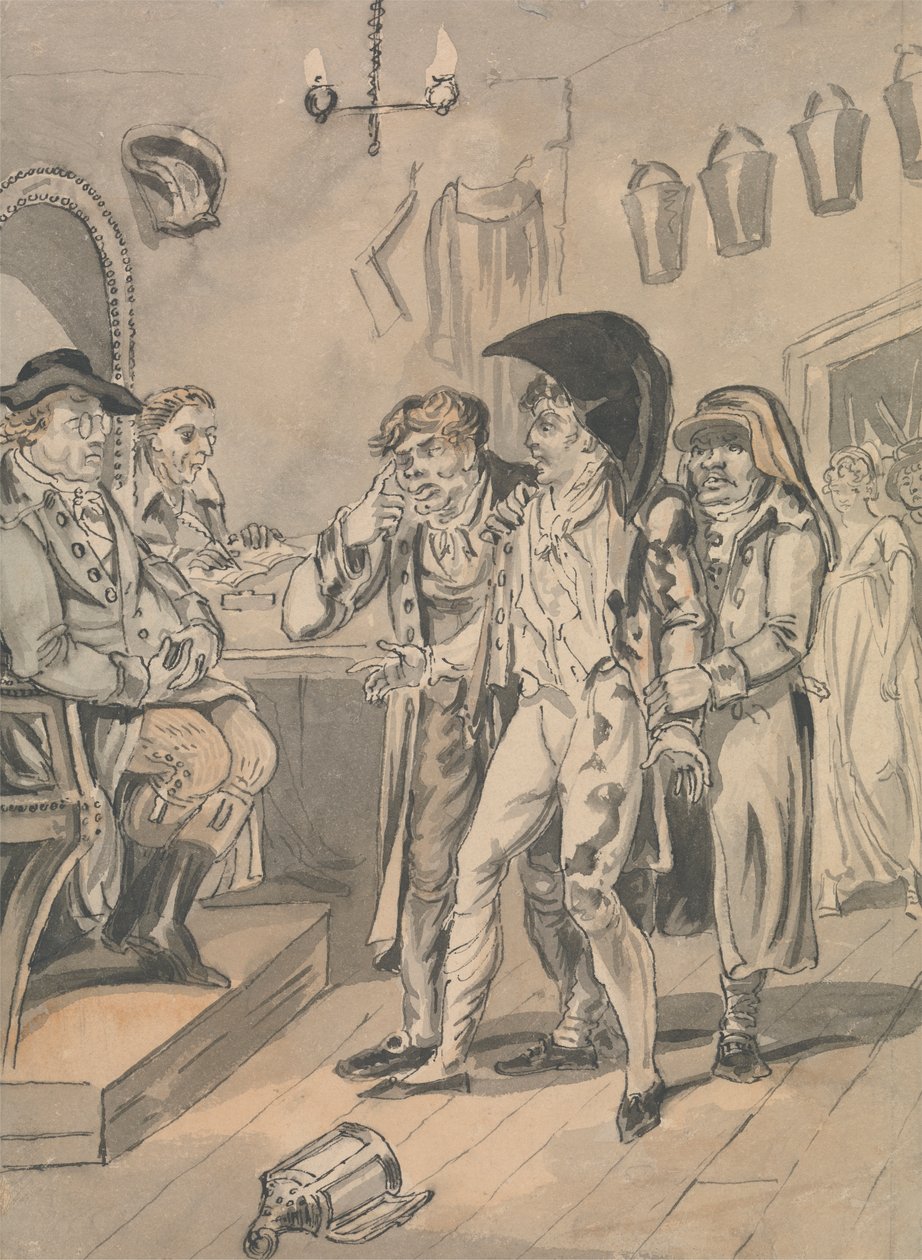 A Magisztrátus előtt alkotó: Isaac Cruikshank
