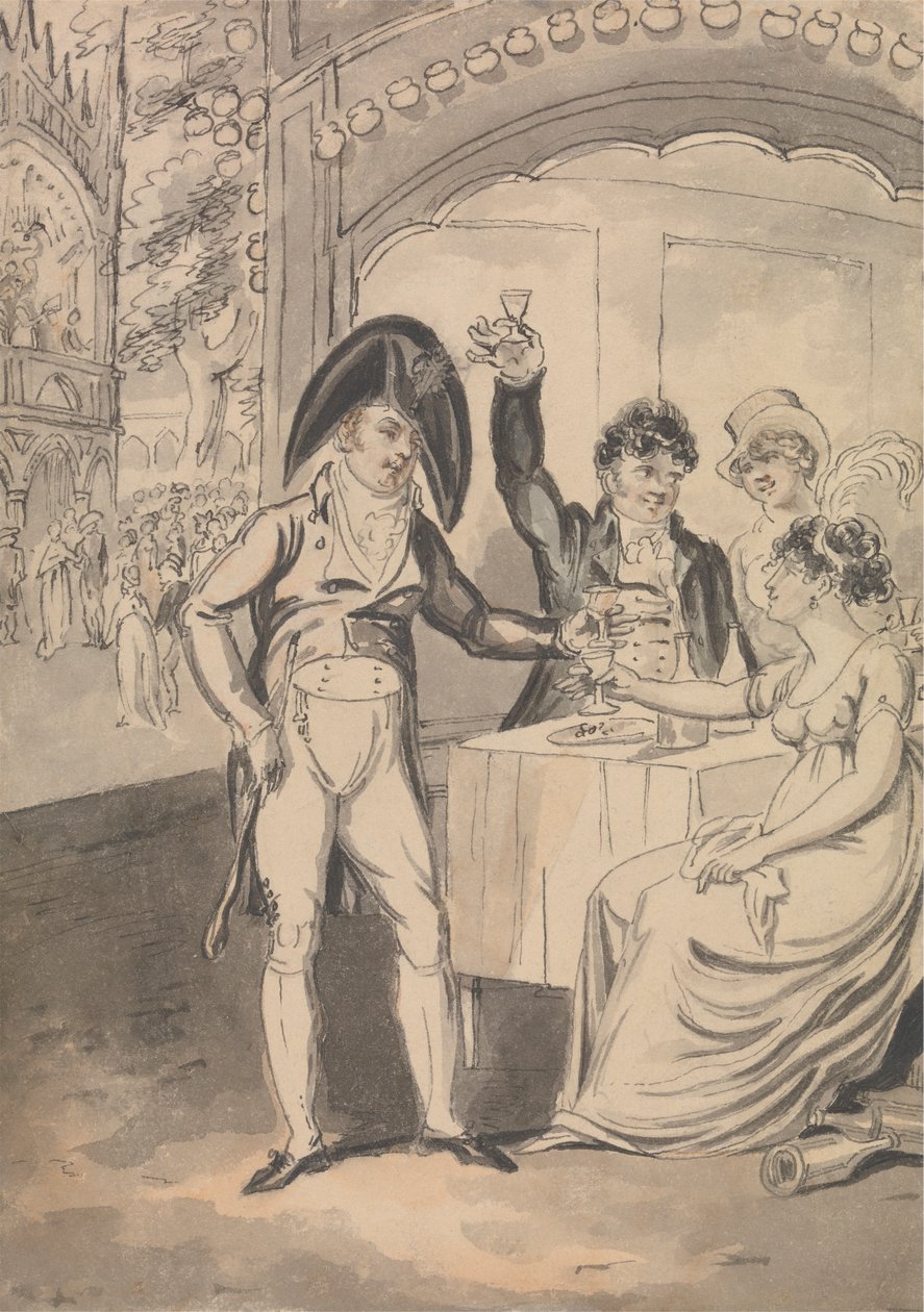 A Vauxhall-i vacsoradoboz alkotó: Isaac Cruikshank