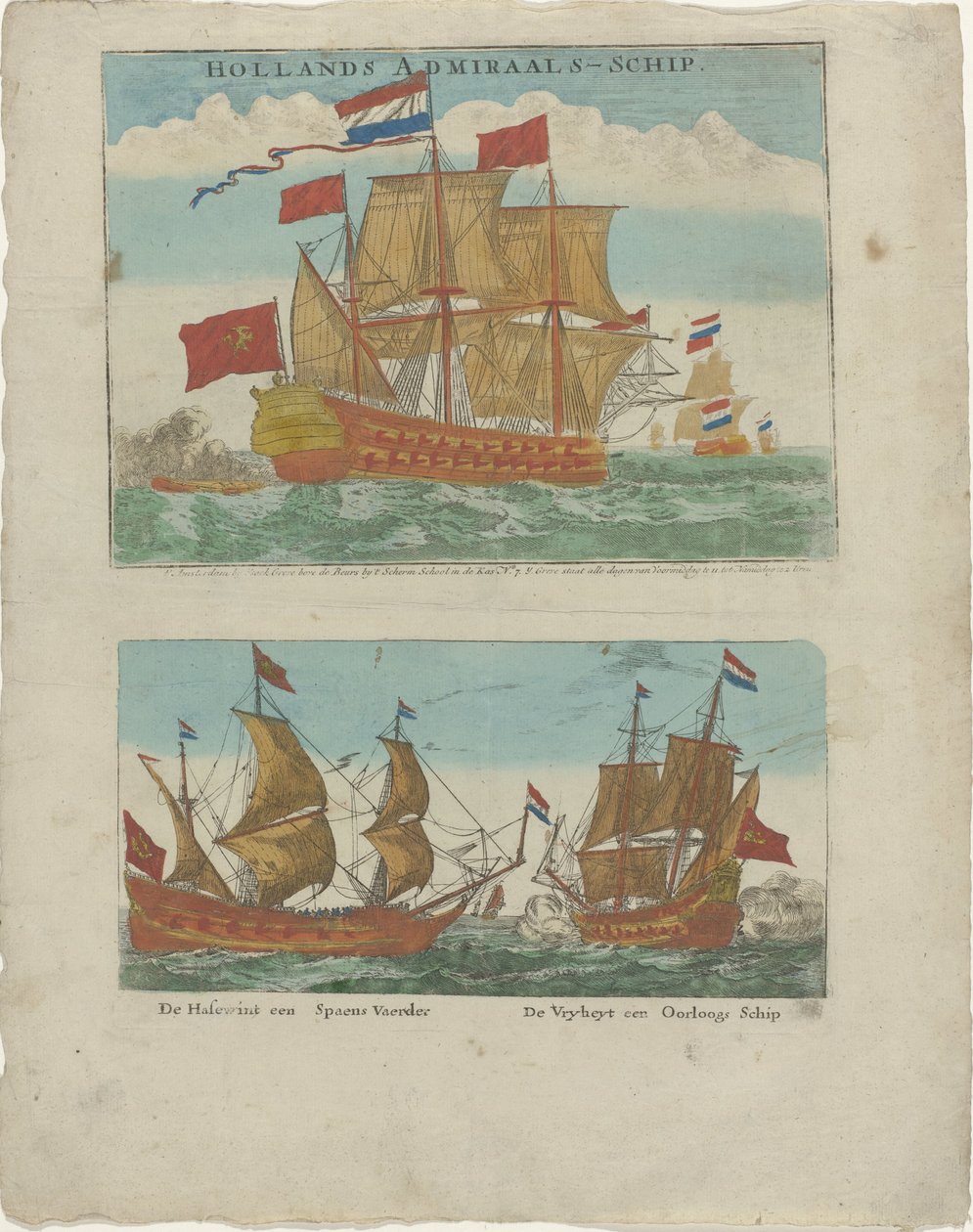 Holland Admiral Hajó (cím a tárgyon) alkotó: Isaac Greve
