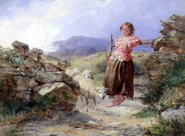 A kis pásztorlány alkotó: Isaac Henzell