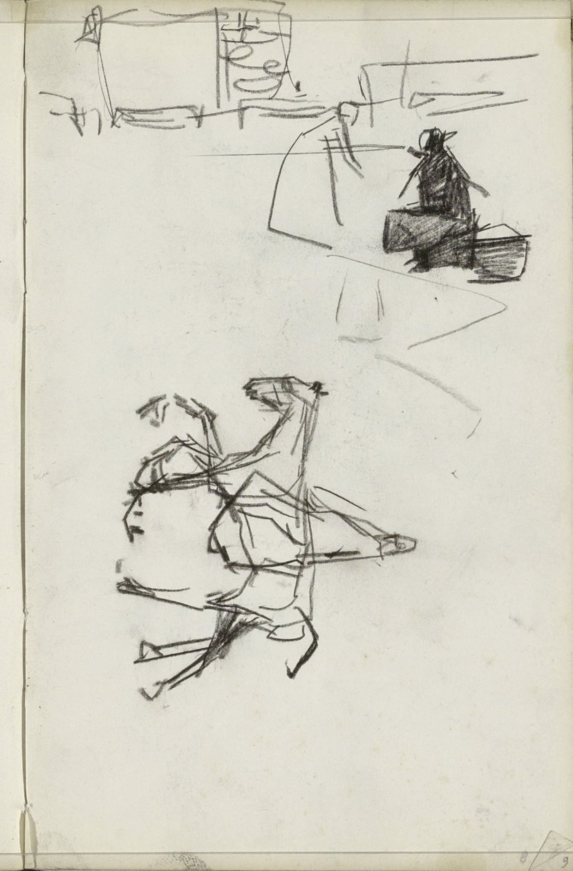 Lovas és két nő alkotó: Isaac Israels