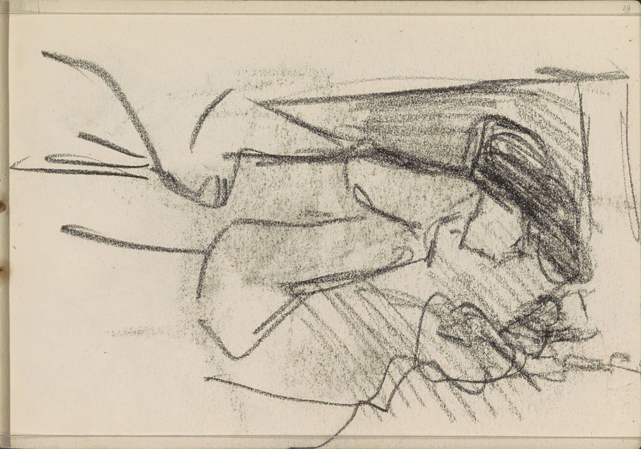 Álló nő, profilban alkotó: Isaac Israels