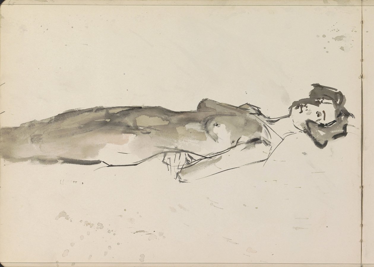 Álló női akt alkotó: Isaac Israels