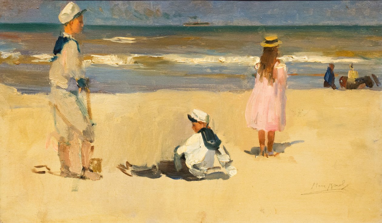 Német: Am Strand A tengerparton alkotó: Isaac Israels