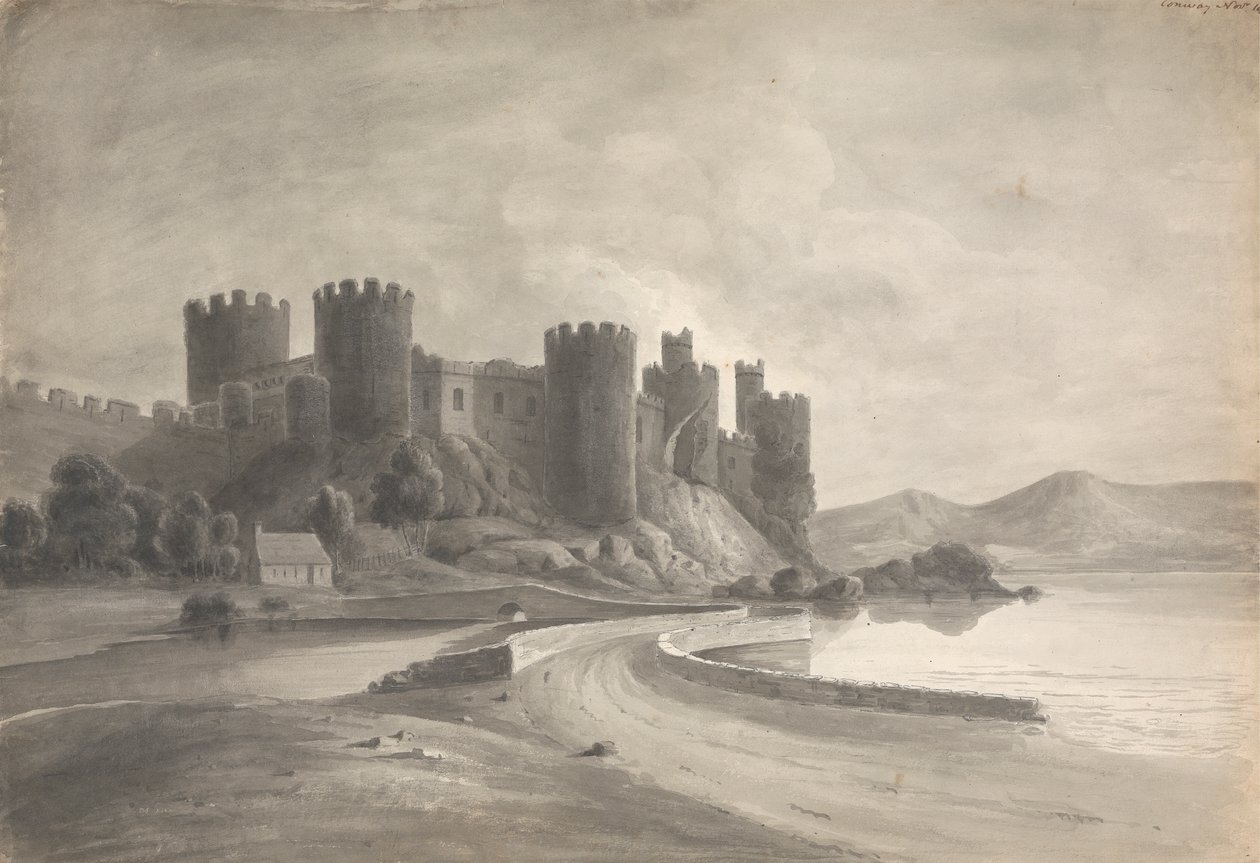 Conway (kastély, Észak-Wales), 1809. nov alkotó: Isaac Weld