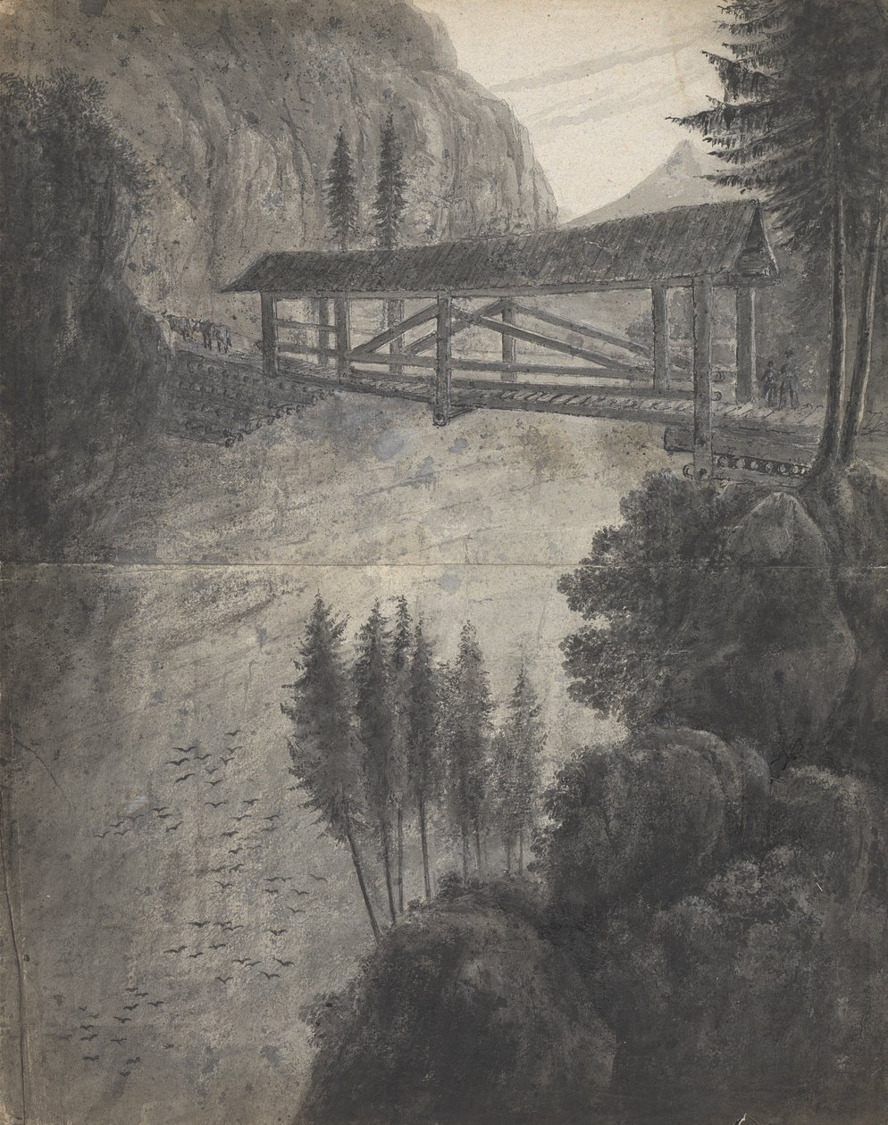 Grisons/ Looking to Glarnisch (Svájc) hegység alkotó: Isaac Weld