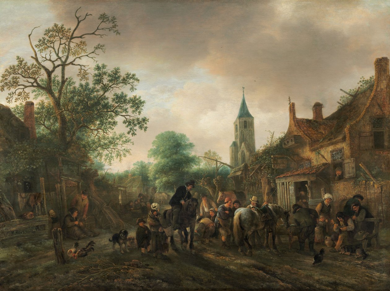 Megállás a fogadóban, 1645. alkotó: Isaac van Ostade