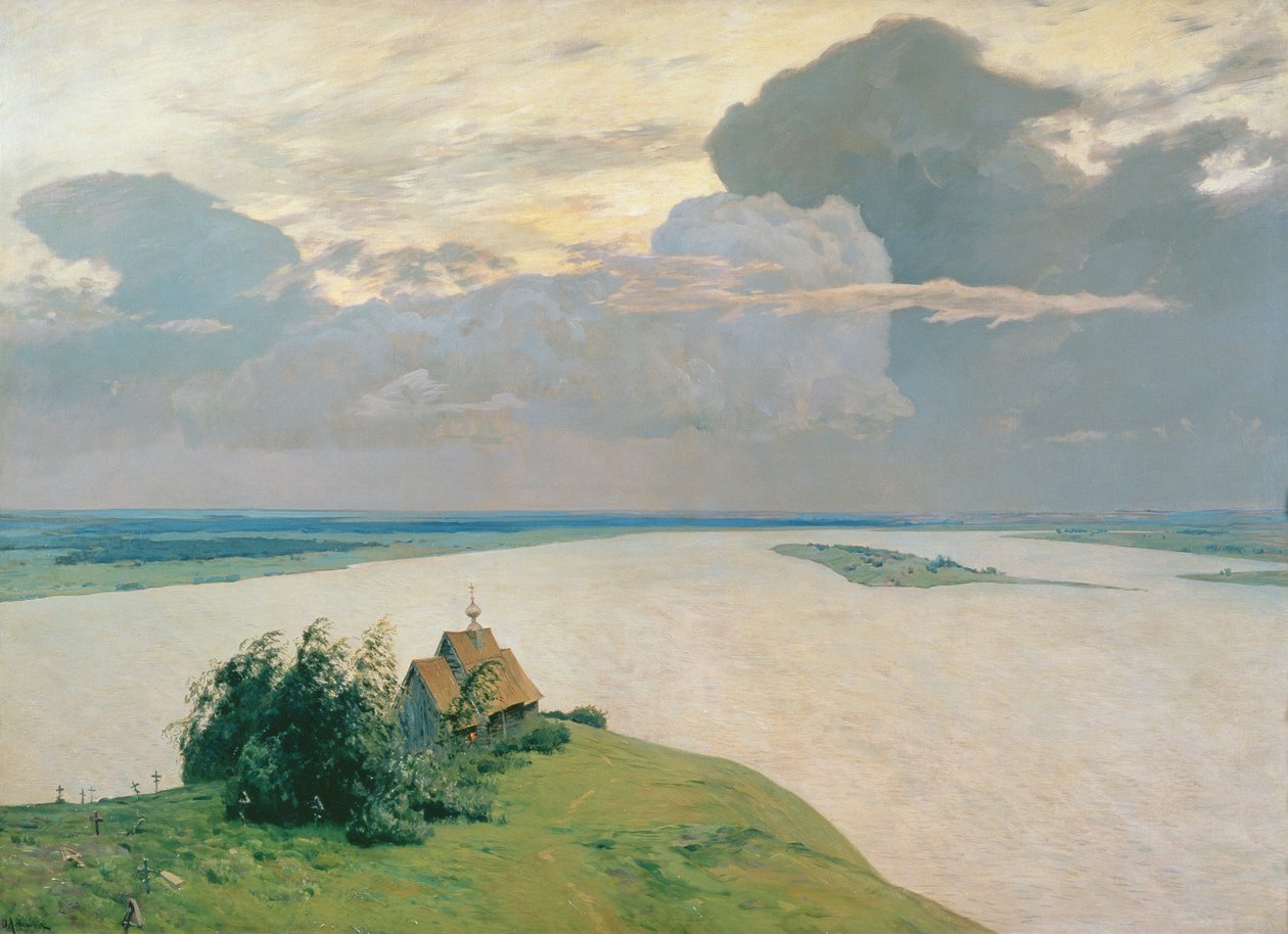 Az örök béke fölött, 1894 alkotó: Isaak Ilyich Levitan